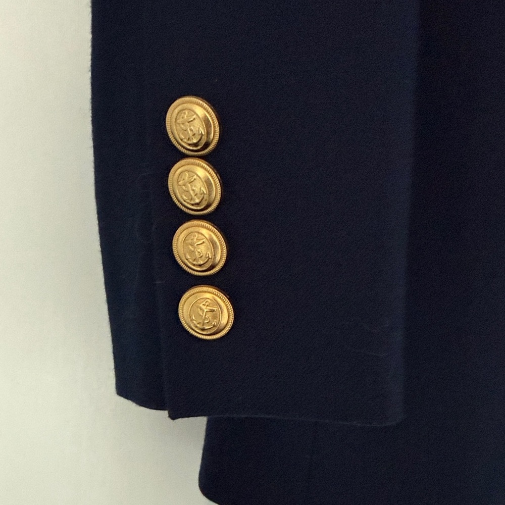 Mens J. Crew Thompson Navy Blazer with Gold Buttons 40R - Picture 4 of 7